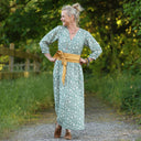 Robe Agathe Viscose Clairière nacrée | Quintessence