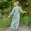 Robe Agathe Viscose Clairière nacrée | Quintessence