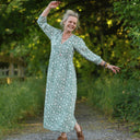 Robe Agathe Viscose Clairière nacrée | Quintessence