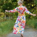Robe Agathe Viscose Mystère botanique | Quintessence