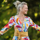 Robe Agathe Viscose Mystère botanique | Quintessence