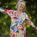 Robe Agathe Viscose Mystère botanique | Quintessence