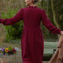 Robe Allegra - double gaze de coton framboise - Quintessence