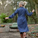 Robe Allegra - jean de coton bleu - Quintessence