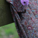 Robe Allegra - Satin de coton fleuri moka - Quintessence