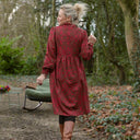 Robe Allegra - Satin de coton Gourmandise moka & rose - Quintessence