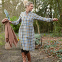 Robe Allegra - Tartan carreaux bleuté - Quintessence