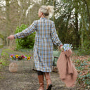 Robe Allegra - Tartan carreaux bleuté - Quintessence