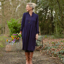 Robe Allegra - viscose bleu nuit - Quintessence