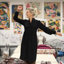 Robe Allegra - viscose noire - Quintessence