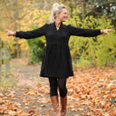 Robe Allegra - viscose noire - Quintessence