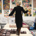 Robe Allegra - viscose noire - Quintessence