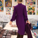 Robe Allegra - viscose prune - Quintessence