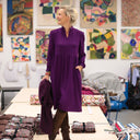 Robe Allegra - viscose prune - Quintessence