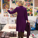 Robe Allegra - viscose prune - Quintessence