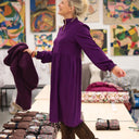 Robe Allegra - viscose prune - Quintessence