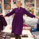 Robe Allegra - viscose prune - Quintessence