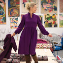 Robe Allegra - viscose prune - Quintessence