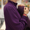 Robe Allegra - viscose prune - Quintessence