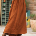 Robe Anaëlle - Double gaze de coton Camel - Quintessence