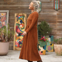 Robe Anaëlle - Double gaze de coton Camel - Quintessence