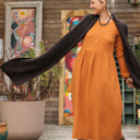 Robe Anaëlle - double gaze de coton caramel - Quintessence