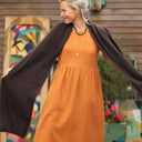 Robe Anaëlle - double gaze de coton caramel - Quintessence