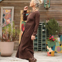 Robe Anaëlle - Double gaze de coton chocolat - Quintessence