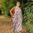 Robe Anaëlle - Double gaze de coton kaki - Quintessence