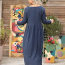 Robe Anaëlle - Double gaze de coton marine - Quintessence