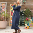 Robe Anaëlle - Double gaze de coton marine - Quintessence