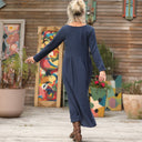 Robe Anaëlle - Double gaze de coton marine - Quintessence