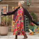 Robe Anaëlle - Satin de coton fleuri Toscane - Quintessence