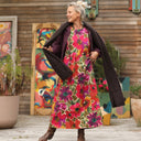 Robe Anaëlle - Satin de coton fleuri Toscane - Quintessence