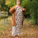 Robe Anaëlle - Velours fleuri Rosea - Quintessence