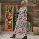 Robe Anaëlle - Velours fleuri Rosea - Quintessence