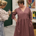 Robe Anastasia brodée cassonade - Quintessence