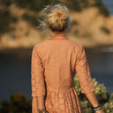 Robe Anastasia brodée cassonade - Quintessence