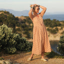 Robe Anastasia brodée cassonade - Quintessence