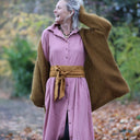 Robe Arlène - Armuré de coton rose boisé - Quintessence