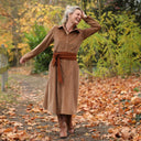 Robe Arlène - Velours côtelé camel - Quintessence