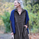 Robe Arlène - Velours côtelé moka - Quintessence