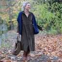 Robe Arlène - Velours côtelé moka - Quintessence