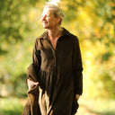 Robe Arlène - Velours côtelé moka - Quintessence