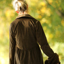 Robe Arlène - Velours côtelé moka - Quintessence