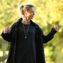 Robe Armande – double gaze de coton feuillage d'hiver - Quintessence