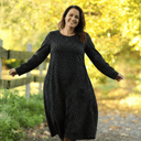 Robe Armande – double gaze de coton feuillage d'hiver - Quintessence