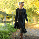 Robe Armande – double gaze de coton feuillage d'hiver - Quintessence