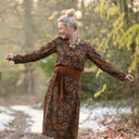 Robe Armande – Satin de coton Fleurs de Curcuma - Quintessence