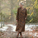 Robe Armande – Satin de coton Fleurs de Curcuma - Quintessence